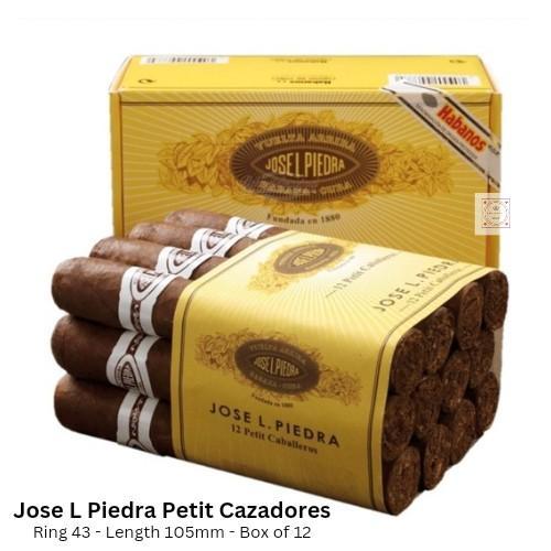 Jose L Piedra Petit Cazadores - Box of 12 sticks