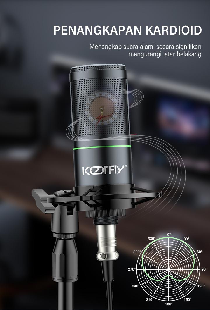 Product Introduction of koorfly-KF01 sound card ZX320 mic set Audio Bluetooth External Peralatan Bernyanyi atau siaran langsung dengan headphones dan microphone 41