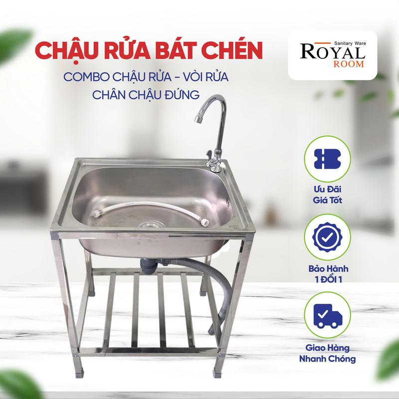  Combo Chậu Rửa Chén bao gồm cả Chậu rửa Vòi Rửa và Chân Chậu đứng  6421B  thiết kế thông minh tiết kiệm không gian dễ dàng lắp đặt di chuyển được. 