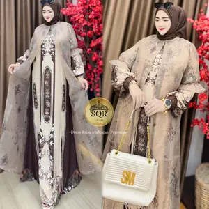 Uni Ara - Dress ( RAISA ) Dress Premium || Gamis Wanita Kekinian
