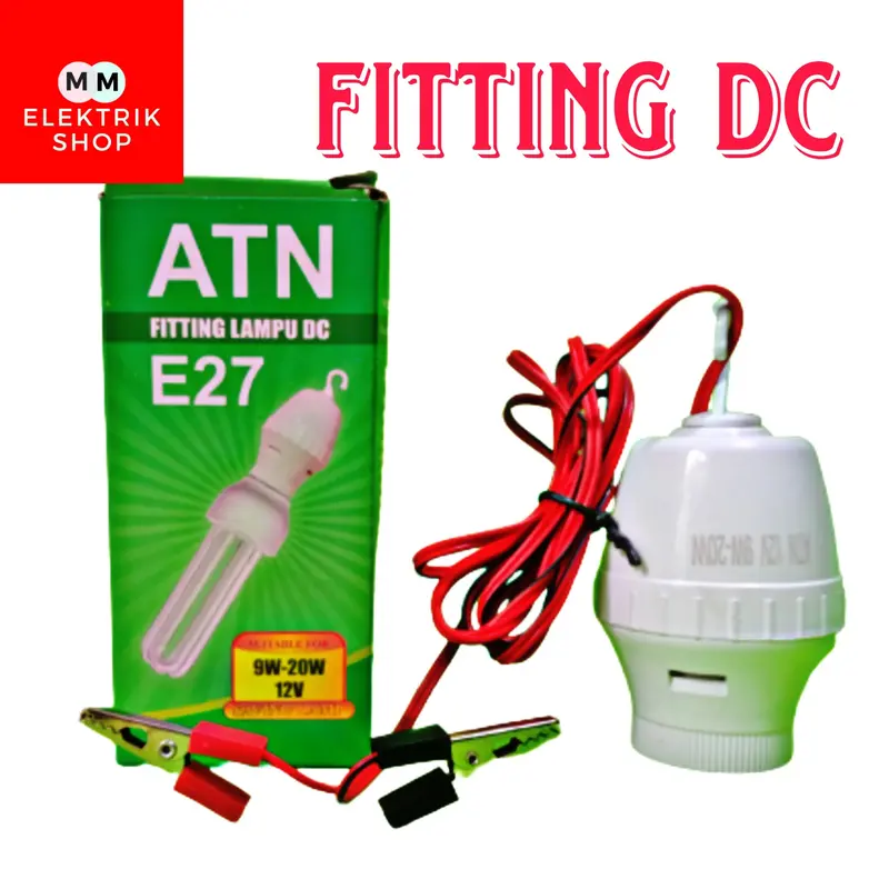 Kabel Fitting Lampu Aki DC/AC ATN Terbaru 0