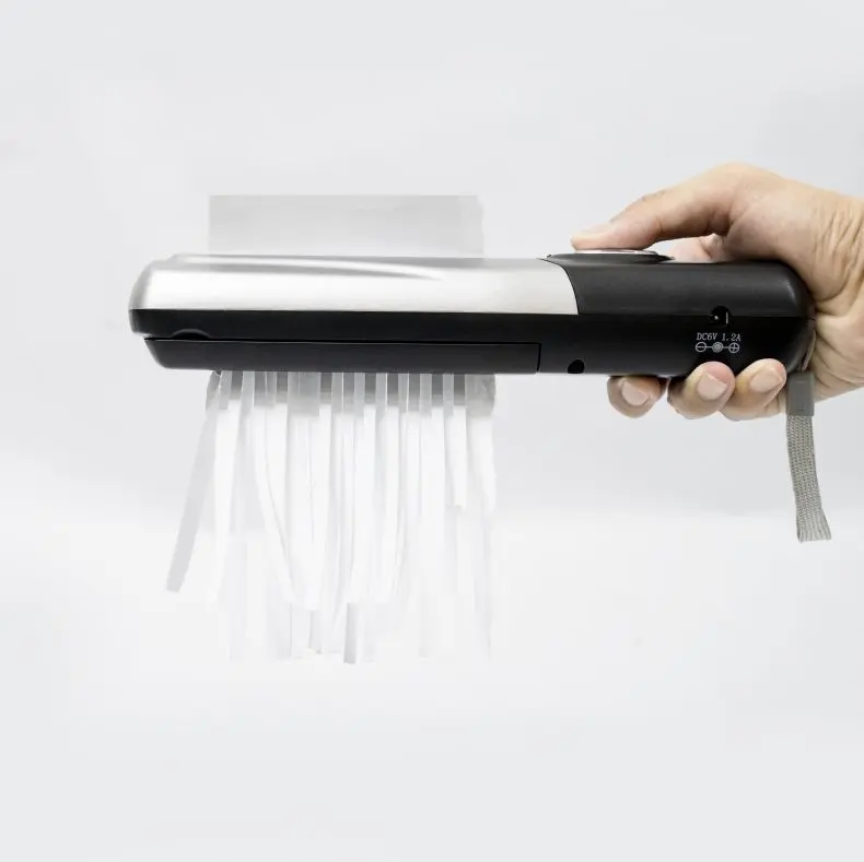 Portable small handheld dual-purpose mini paper shredder office home A4A6 paper document shredder