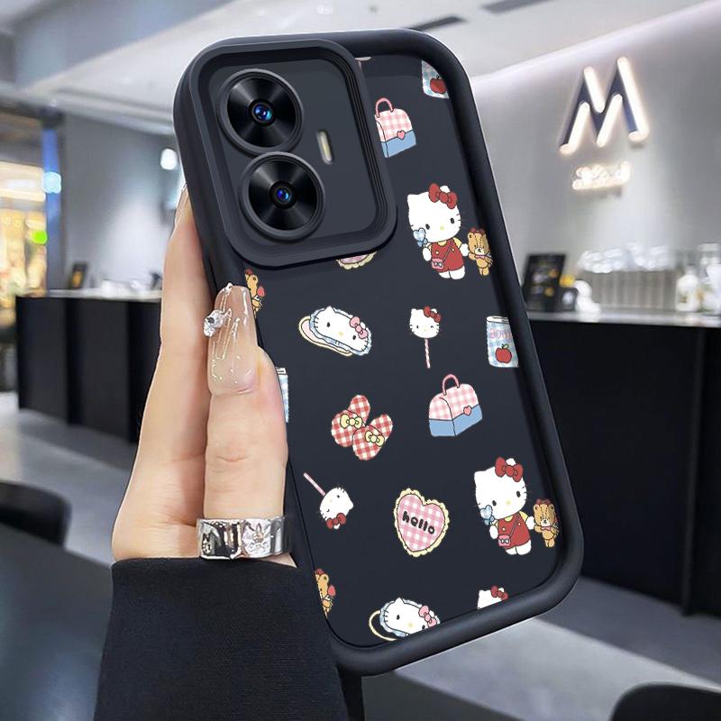 Casing Hp Untuk Realme C55 Realme Narzo N55 Casing Hp Kasing Kesing Cesing Silikon Softcase Case Pola kartun anak kucing / cinta Kualitas unggul Kasingg ponsel Tahan drop 0