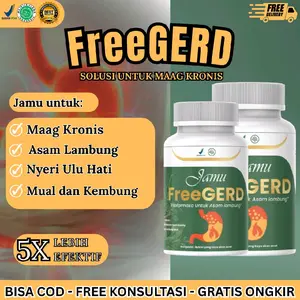 FREEGERD CAPSULES - Herbal Alami Untuk Penderita Asam Lambung Gerd & Anxiety Kronis Solusi Maag Kronis 5X Lebih Efektif