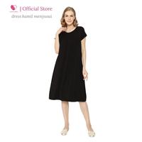 Gambar Baju Hamil Dress Hamil Menyusui Modern Kekinian - Soft Denim dari Baju Hamil Menyusui Happymomma Kota Tangerang Selatan 3 Tokopedia