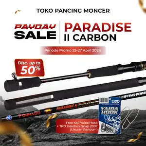 Joran Paradise II Carbon Solid IM8 180cm Free 2 Stopper Joran Pancing | 2 Pilihan Handle Full Eva & Japan Style Garansi 1 Tahun Extra Lifting Power | Ring Full Fuji | J2C