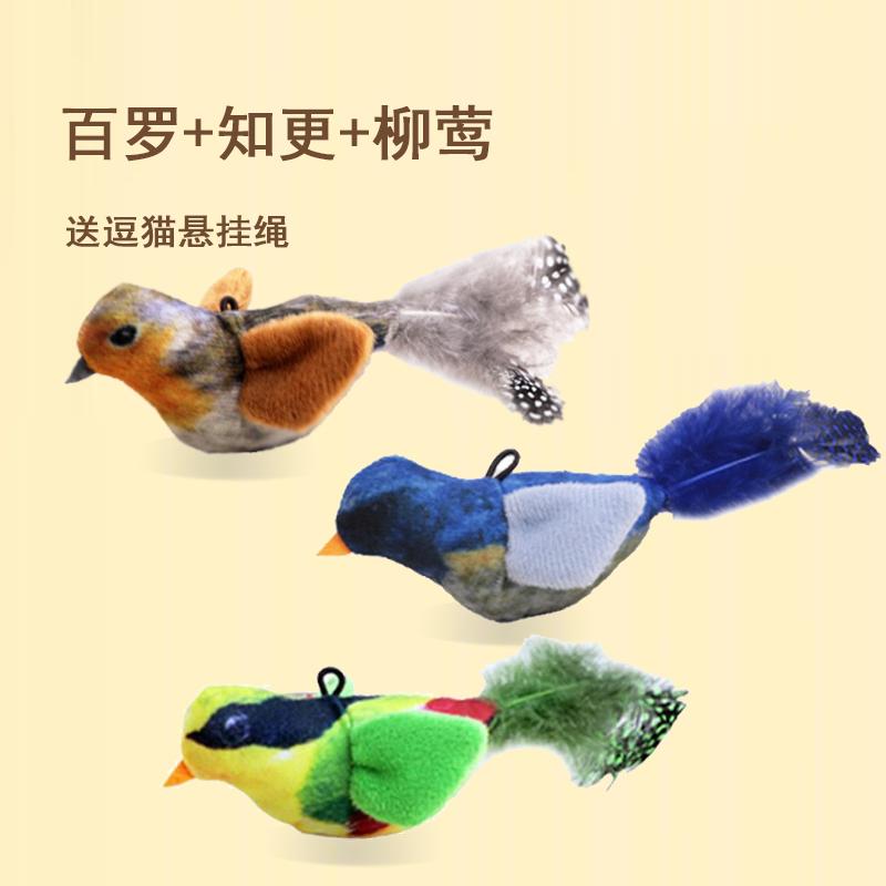 Product Introduction of Đồ chơi cho mèo, Thiết kế chim tự giải trí, Xích đu, Thích hợp cho mèo, Mèo con và mô phỏng âm thanh, Đồ chơi cho mèo 4