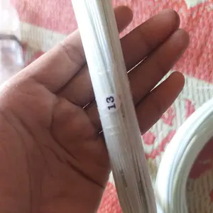 Jeruji ruji fiber kandang putih ukuran 1mm 1,3mm 1,5mm 1,8mm 2mm 2,2mm 2,5mm 2,7mm 3mm 3,2mm 3,5mm 4mm import bisa juga untuk layangan dan kerajinan lainnya