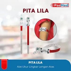 PASMED | Pita LILA Alat Ukur Lingkar Kepala bayi / Alat Ukur lingkar Lengan