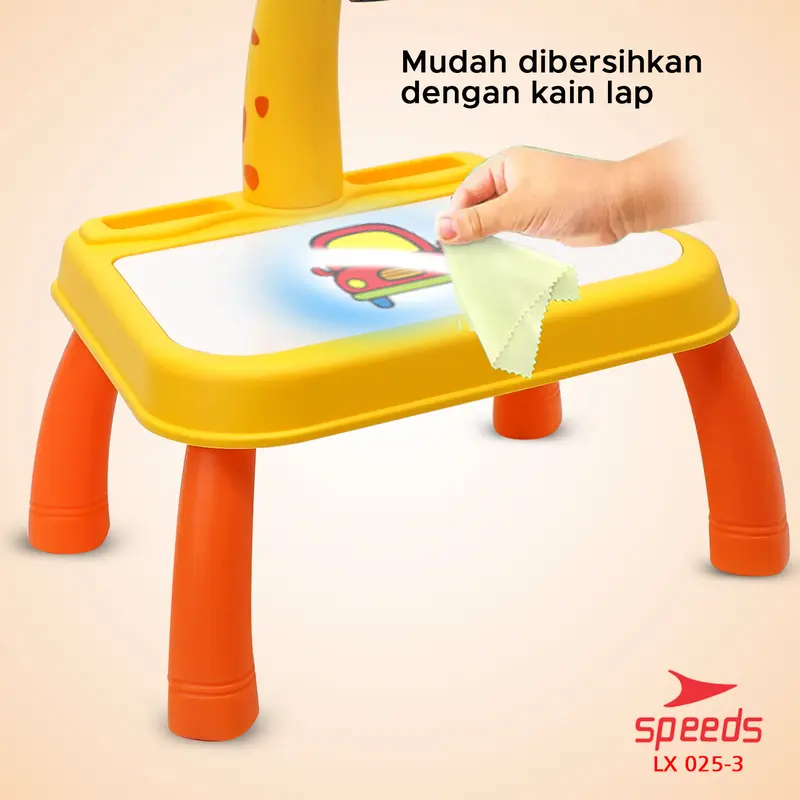 Meja Belajar Projector Painting Meja menggambar Anak Mainan Furniture Edukasi Melukis Mewarnai Anak SPEEDS 025-3 2