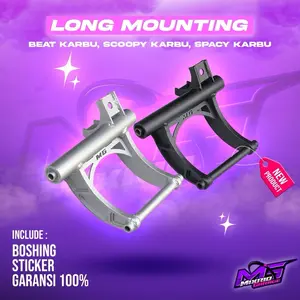 MOUNTING BEAT KARBU, SCOOPY KARBU, SPACY KARBU V2 Lengkung MixrioGarage