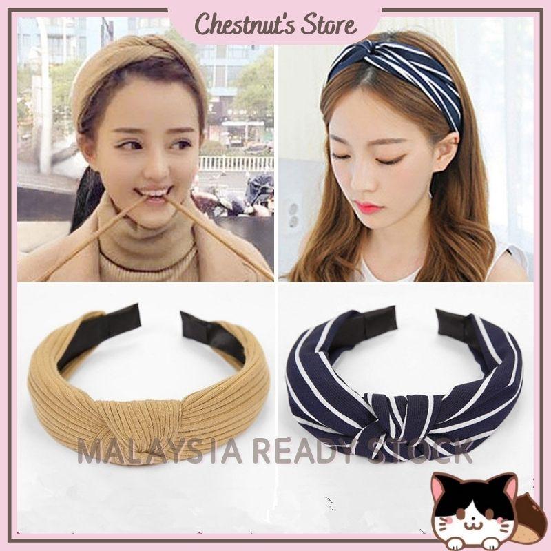 CHESTNUT'S STORE Korean Style Simple Hairband Hair Hoop Bowknot Hair Band Headband Hair Accessories 0