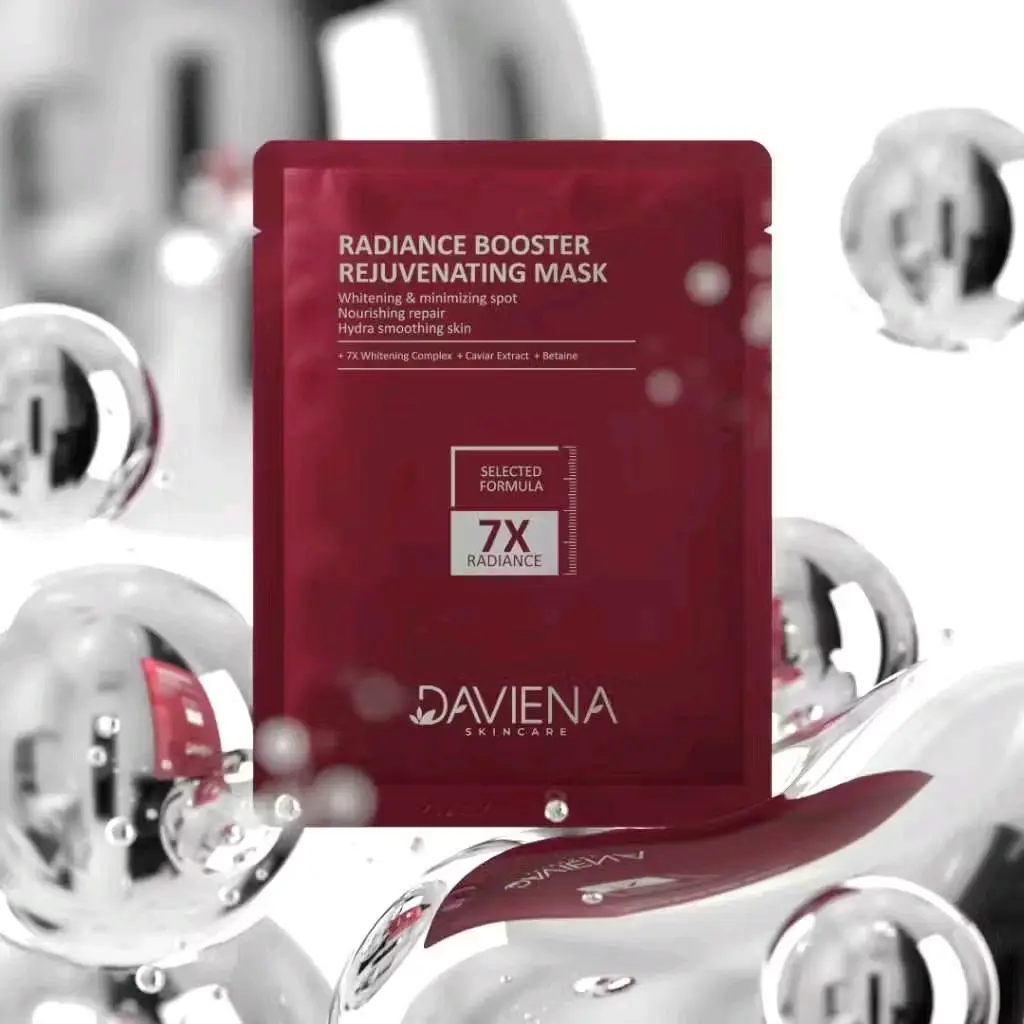 DAVIENA SKINCARE Radiance Booster Rejupiting Mask Kering Kusam Caviar Extract Tranexamic