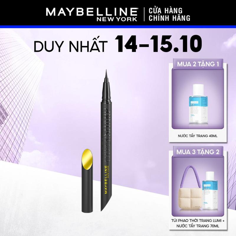 [MUA 2 TẶNG 1 QUÀ] Bút Kẻ Mắt Nước Siêu Sắc Mảnh HyperSharp Liner 36h Extreme Maybelline New York Lâu Trôi 0.4g