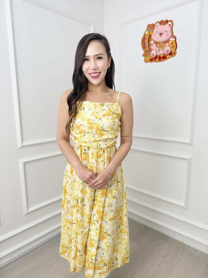 Product Introduction of STRAPPY FLORAL RUCHED BUST DRESS 7
