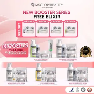MS GLOW NEW PAKET BOOSTER SERIES FREE SERUM ELIXIR