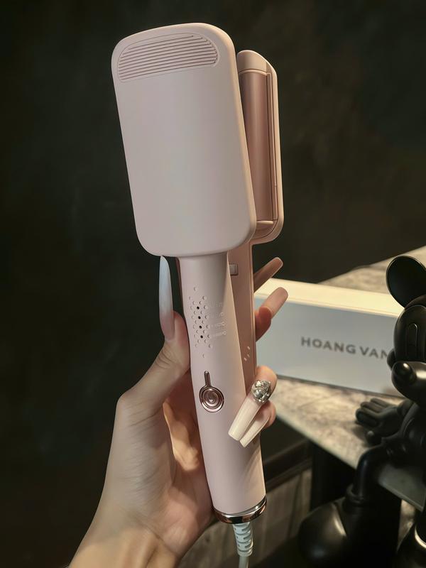   PHIÊN BẢN MỚI NHẤT 2026  Máy uốn xoăn hippe PRO EXTRA +++ by HOANGVAN - máy hippe công nghệ gốm sứ tourmaline - ion âm bảo về tóc Women Máy Uốn Tóc 