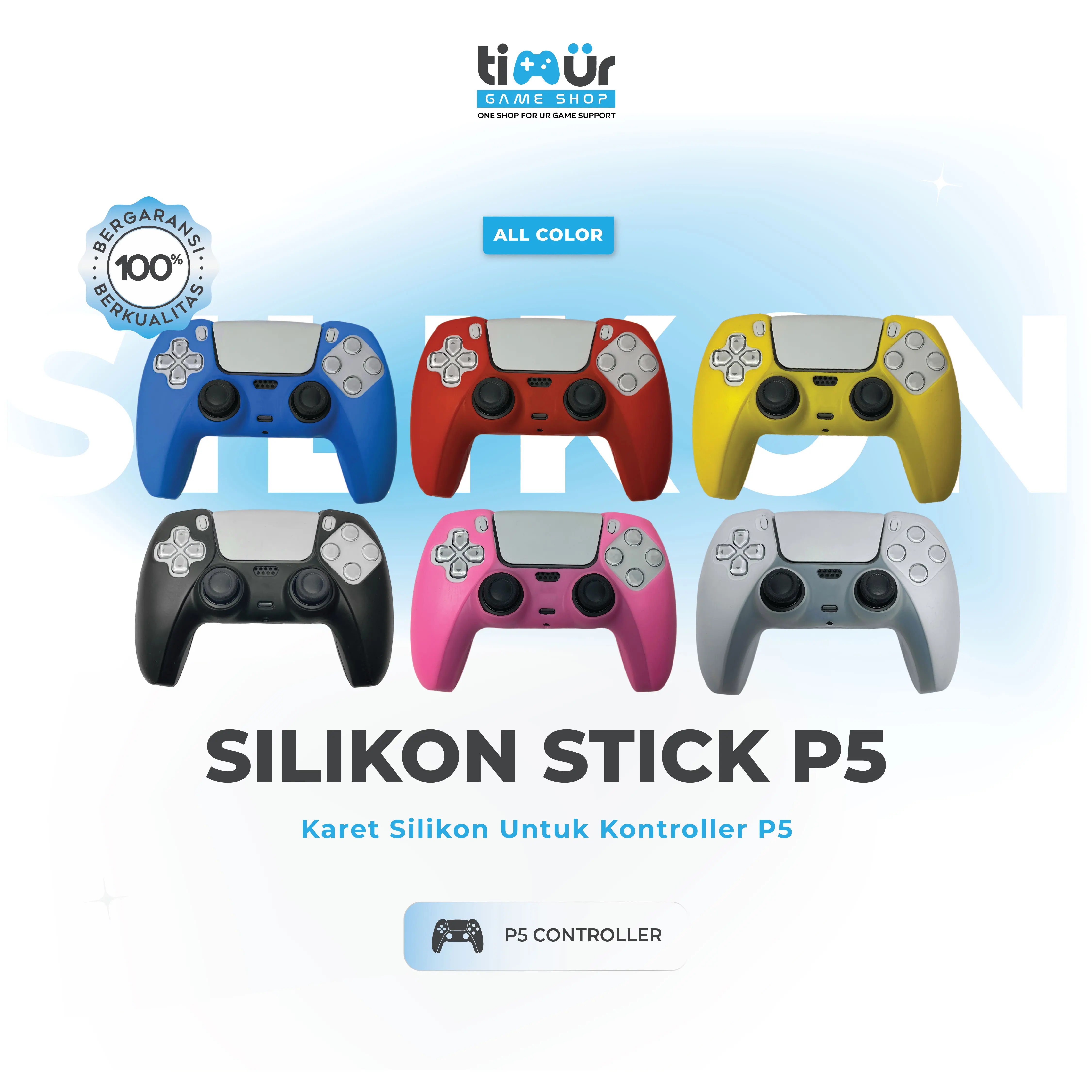Silikon Silicone Karet Case Cover DualSense Stik Stick P5