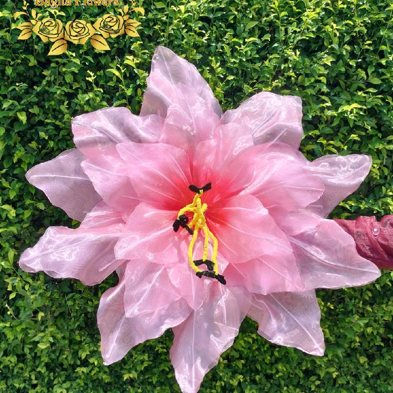Bunga Peony Giant Flower Bunga Hiasan Kain Organdi Model Bunga Peony Dekorasi Pelaminan 1