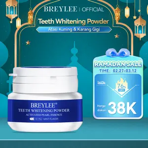 [OFFICIAL] BREYLEE Teeth Whitening Powder 30gr [1Pc]Whitening Tooth Powder / Probiotik /Pemutih Gigi Mutiara /pembersih karang gigi/menghilangkan kalkulus gigi /memperbaiki gigi kuning /menghilangkan bau mulut /Gusi/ Memutihkan