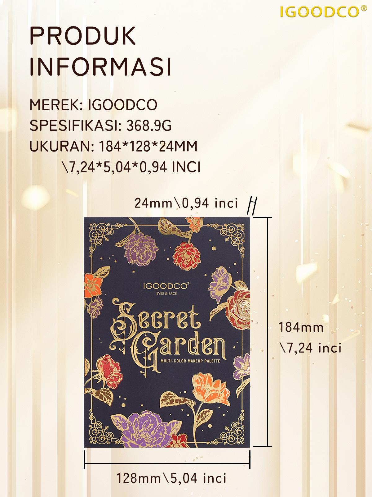 IGOODCO（IG3062) Perona Mata Eye Shadow Pelat Berkilau Matte Bubuk Berkilau Palet Rias Wajah Payet Palet Cos Rias Panggung