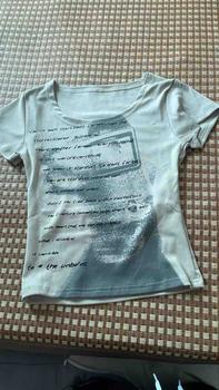 Product Review of Áo thun ngắn tay kiểu dáng cổ điển kiểu Mỹ mùa hè dành cho nữ, dáng ôm, kiểu dáng ngắn, lộ xương quai xanh, hot girl cổ chữ U to trong sáng from n**ৎ 0