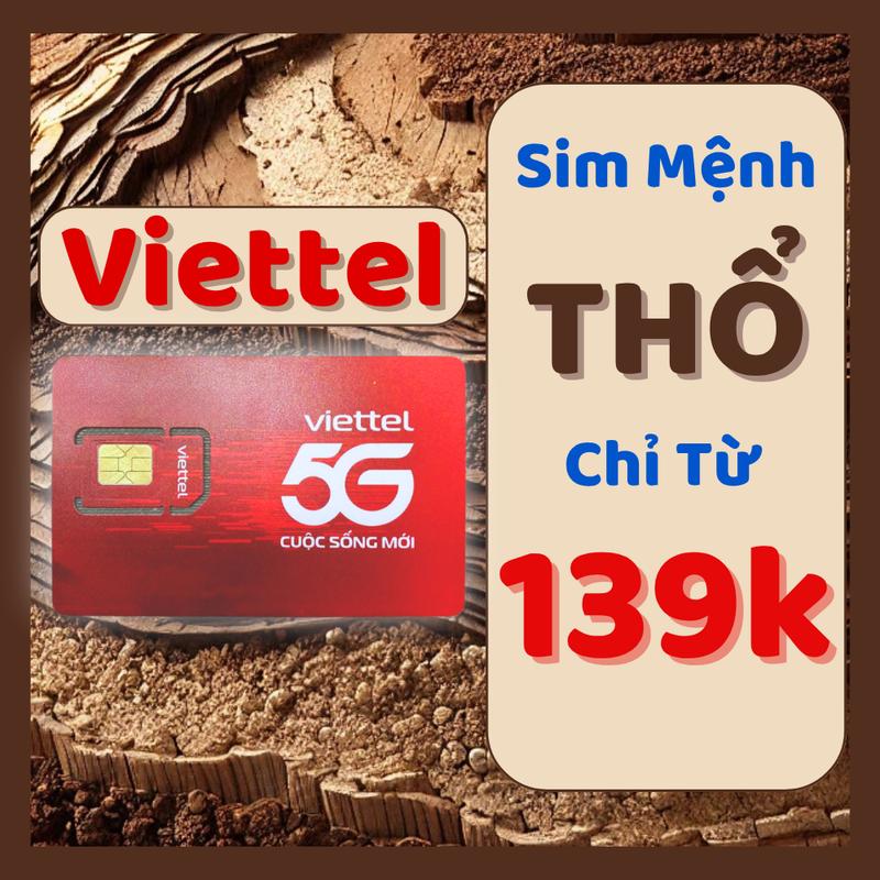  Sim Mệnh Thổ Viettel Số Đẹp giá chỉ từ 139k sim hợp mệnh phong thủy giá rẻ sim nghe gọi  Phải DKCC  