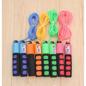 Tali Lompat Skipping Jump Rope + Counter - Tali Silikon dengan Pilihan Warna Cerah untuk Latihan Cardio
