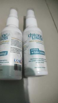 Product Review of Dstone Deodorant Tawas Extra Whitening 60ml isi 3pcs Anti Ketiak Hitam, Pencerah Ketiak, atasi Bau Tubuh dan Memutihkan non Roll Organic 24 Months anti bakteri from L** 3