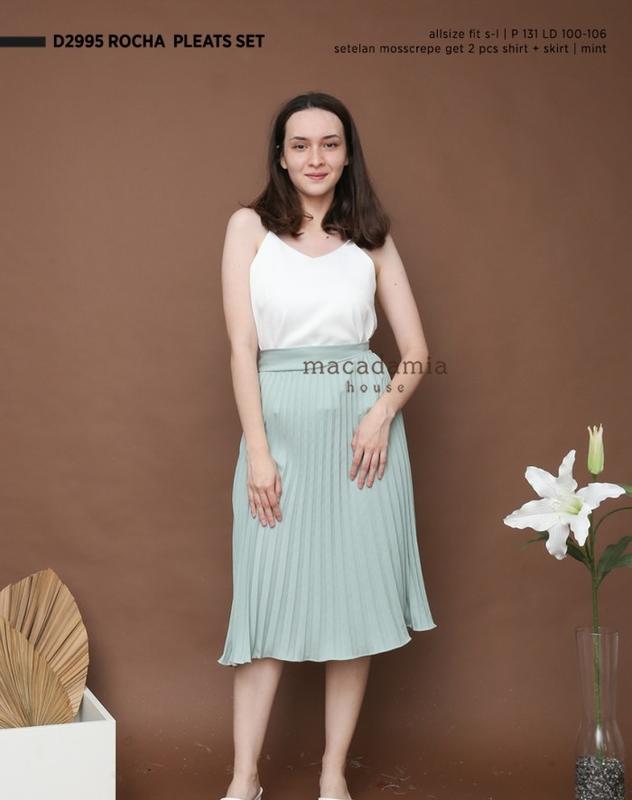 D2995 ROCHA PLEATS SET - MACADAMIA HOUSE FASHION WANITA 0