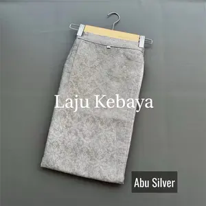 Rok Songket Span Jadi Karet Kiri Kanan Dan Resleting Belakang Wanita Semi Palembang Motif Songket Palembang
