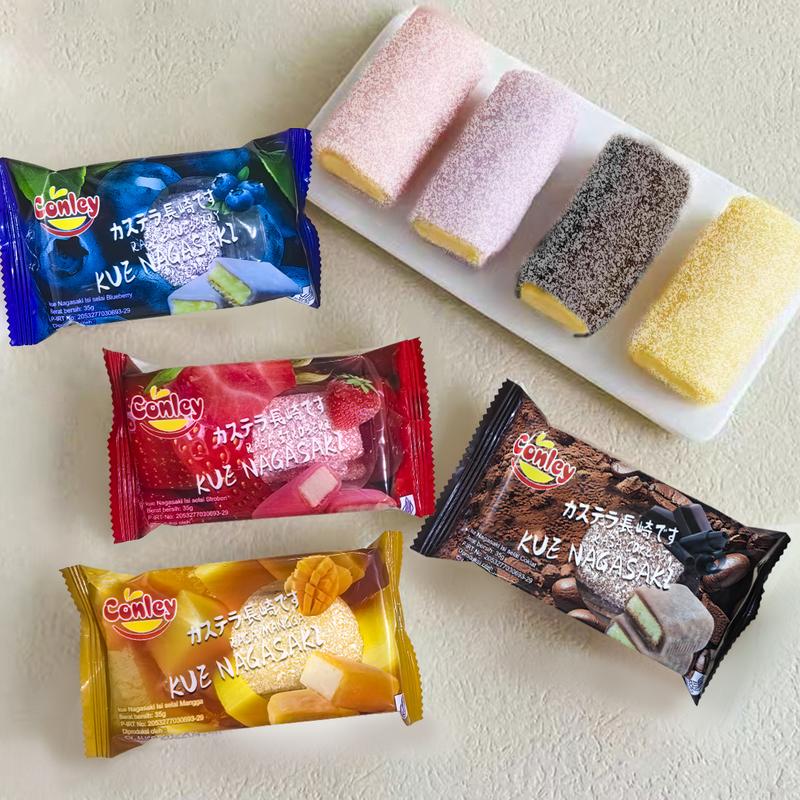 Kue Nagasaki 15+1 Gratis / Ice Skin Mooncake Halal, Lembut, Creamy, Manis, Segar / Camilan Kekinian Premium, Camilan Sehat Anak & Dewasa / Bisa COD, Oleh-Oleh, Hadiah, Snack Harian, Camilan Keluarga, Stok Terbatas, Best Seller! 1