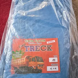 Terpal Plastik A5 TRECK 4x4 Meter - Siap Pakai dengan Mata Ayam/Lubang Ring Besi - Mobil