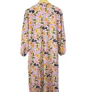 DRESS AMIRA MOTIF BUNGA GAMIS BY SHAFIRA BAHAN RAYON PREMIUM ALLSIZE LD120/P145 Muslim Wanita Dewasa Mewah Kancing Katun Midi