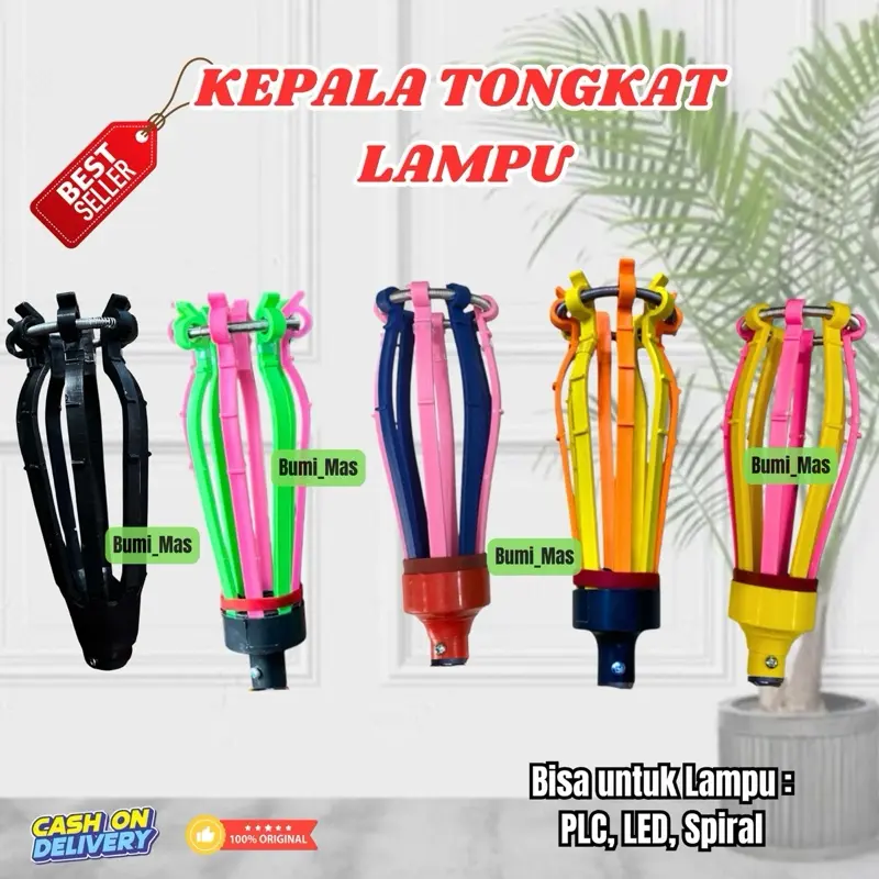 Kepala Tongkat Lampu / Kepala Saja / Kepalanya saja untuk Tongkat Lampu (warna random)