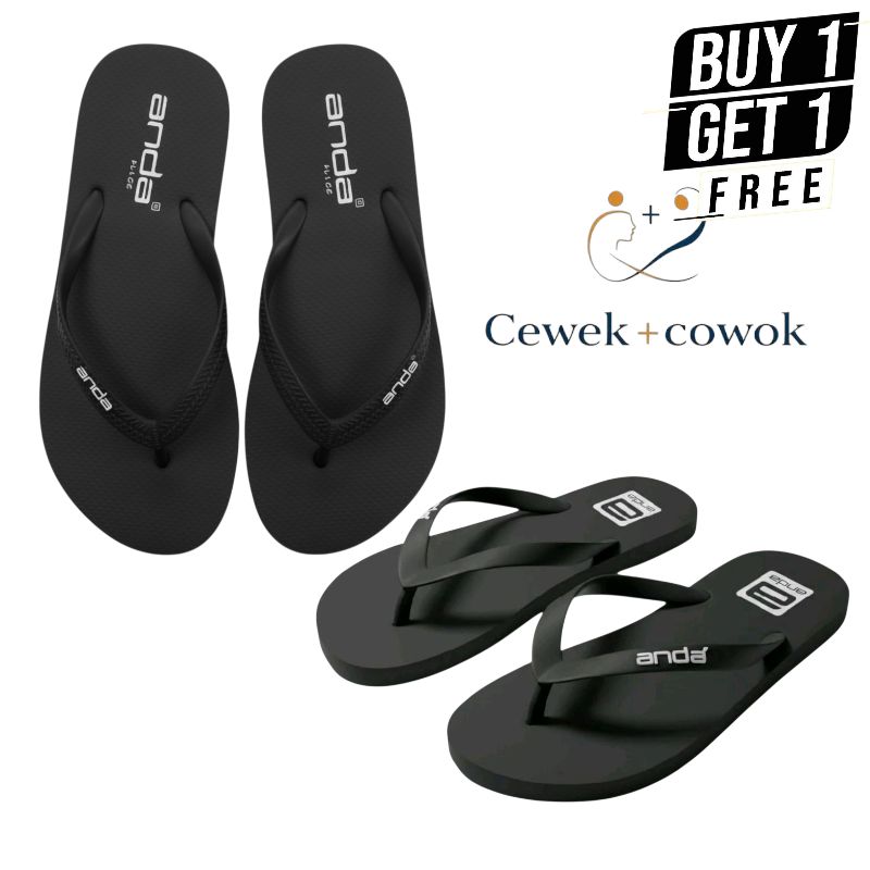 SandaL [ANDA] CW+Cowok sandal jepit kekinian full Color terbaru classic trendy Sendal Pria Flip Flop Casual