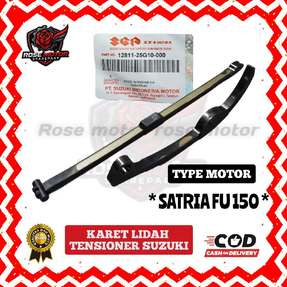 KARET LIDAH TENSIONER KETENG ATAS BAWAH PANJANG PENDEK SUZUKI SATRIA FU 150 ORIGINAL QUALITY