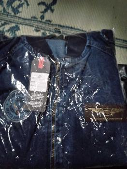 Product Review of JAKET BOMBER MODEL  BORDIRAN SIMPLE VARIAN WARNA BIRU TUA & BIRU MUDA Denim Jeans Nyaman Panjang Pria Top Distro Keren Atasan Casual from M** S**A ** 1