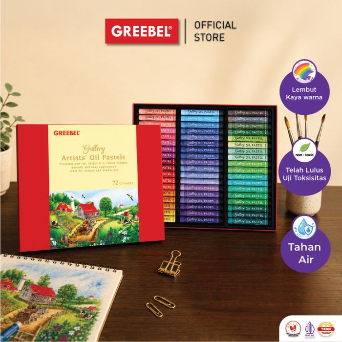 Gambar GREEBEL Crayon Krayon ARTIST 72 Warna / ARTIST Oil Pastel 72 (AOP72) Mewarnai Professional Crayon Set dari GREEBEL Kota Administrasi Jakarta Barat Tokopedia