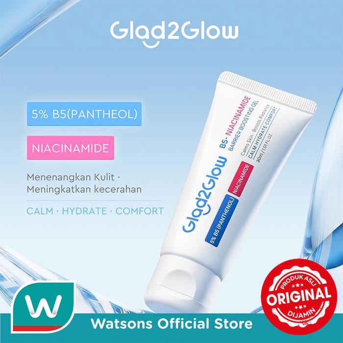 Gambar Glad2Glow B5 Niacinamide Barrier Boosting Gel 50ml dari Watsons Indonesia Official Store Kab. Tangerang Tokopedia