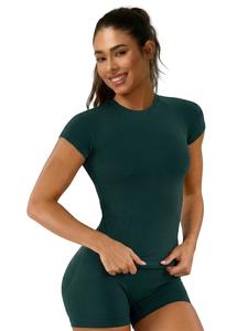 Conjunto de Shorts de yoga sin costuras y de cintura alta para mujer, Ropa deportiva para correr y gimnasio que absorbe la humedad, Ropa deportiva para interiores y exteriores