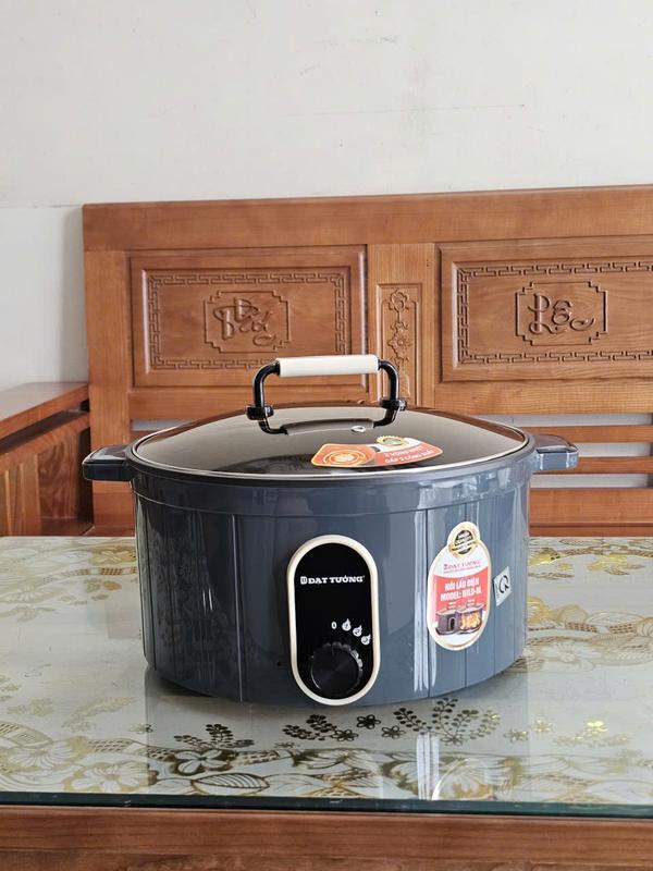 NỒI LẨU ĐIỆN ĐẠT TƯỜNG 6 LÍT DTLD-6L - CHIÊN RÁN, XÀO NẤU ĐA NĂNG TIỆN LỢI - CÔNG SUẤT 1500W