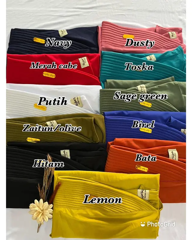 (PAKET 3 PCS) Bergo hamidah jersey akrilik size L Embos Jilbab Hitam Lembut 2