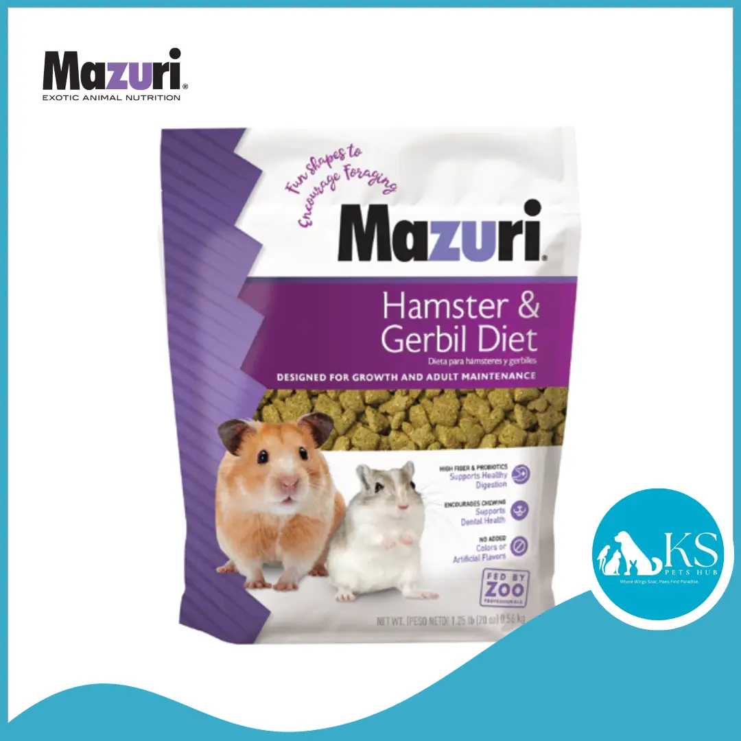 Mazuri Hamster & Gerbil Diet 1.25lb (0.56kg) Small Animal Feed