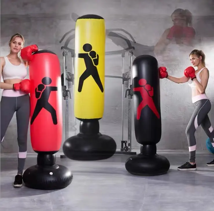 Training Fitness Boxing Punching Bag with Standing, Inflatable Bag Training Indoor Musculation Sandbag