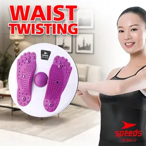 SPEEDS Magnetic Trimmer Jogging Body Plate Waist Twisting Alat Olahraga Putar Untuk Mengecilkan Paha dan Perut 041-3