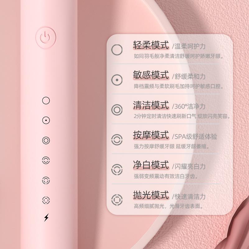 Product Introduction of Mobile toothbrush rechargeable Soft brush for adults and children Household portable waterproof toothbrush set 1