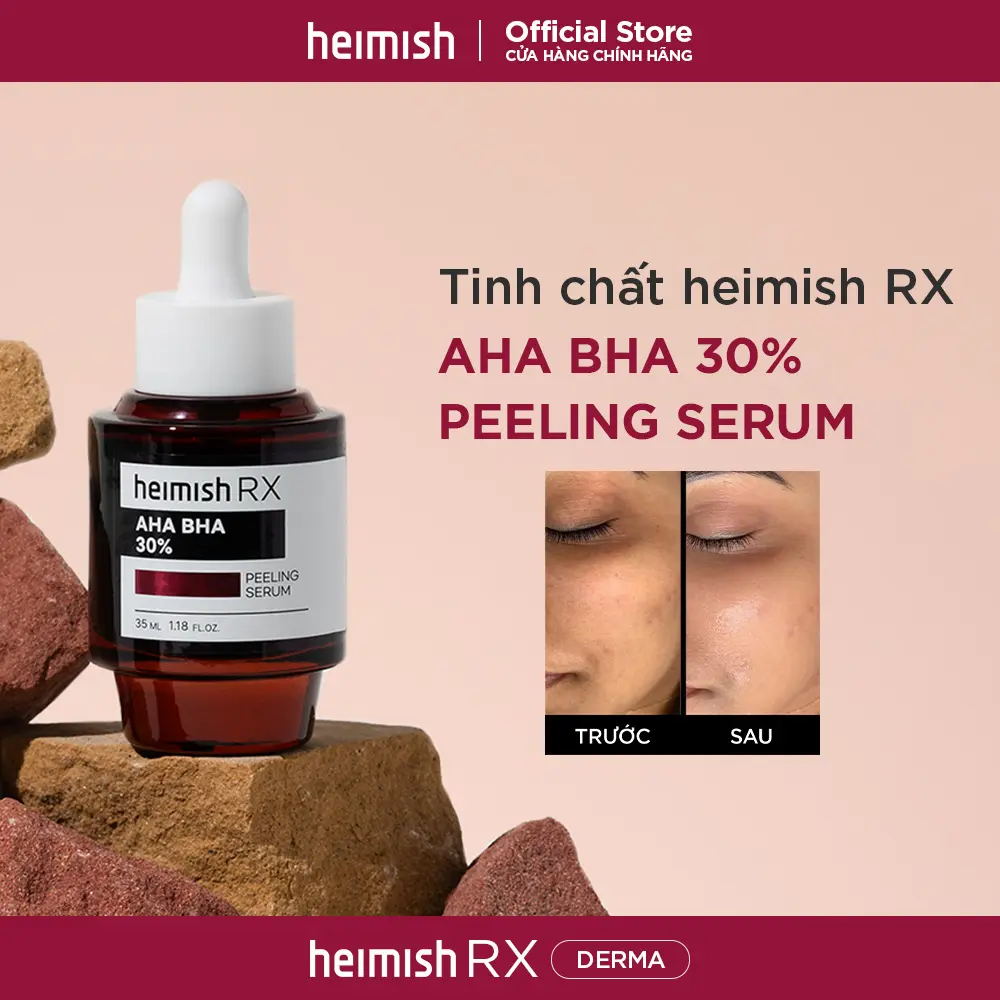 Tinh chất peel da heimish RX AHA BHA 30% PEELING SERUM (35ml)