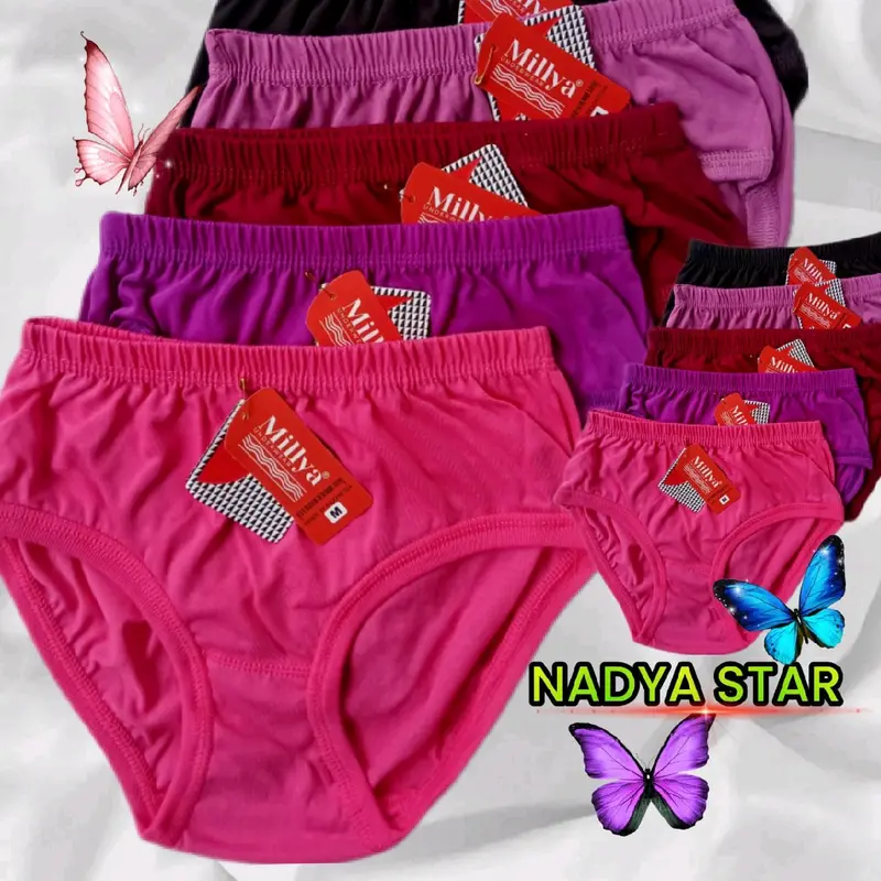12pcs Celana dalam wanita Cd wanita remaja dan dewasa lembut dan nyaman Ukuran lebih besar 0