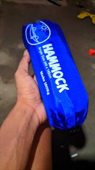 Product Review of HAMMOCK MATAHARI GOLD OUTDOOR ADVENTURE SIZE 245X145CM +2PCS TALI HAMMOCK Camping Gantung from M** ** R**K 1
